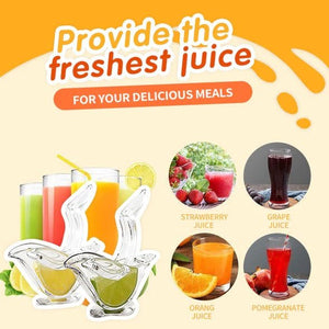 Manual Lemon Juicer Transparent Acrylic Elegance Bird Shape Lemon Slice Squeezer Kitchen Tools Gadgets - Zambeel