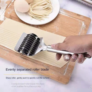 Manual Noodle Cutter Stainless Steel Roller Noodle Maker Fast Food Noodles Dough Rolling Machine Pasta Tools Gadgets For Kitchen - Zambeel