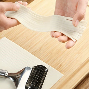 Manual Noodle Cutter Stainless Steel Roller Noodle Maker Fast Food Noodles Dough Rolling Machine Pasta Tools Gadgets For Kitchen - Zambeel