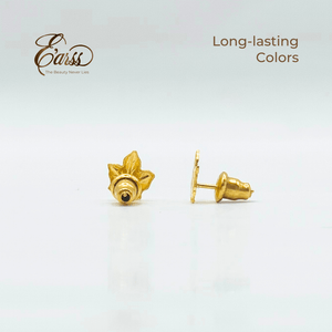 Maple Leaf Gold Earring | Stainless Steel | 18K Gold Plated - Zambeel