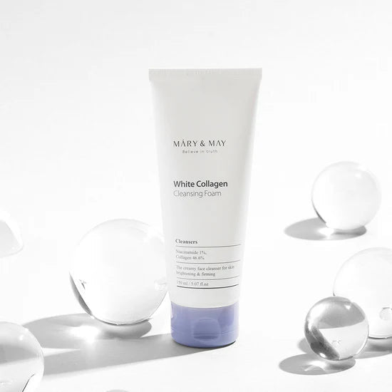 MARY & MAY - White Collagen Cleansing Foam - Zambeel