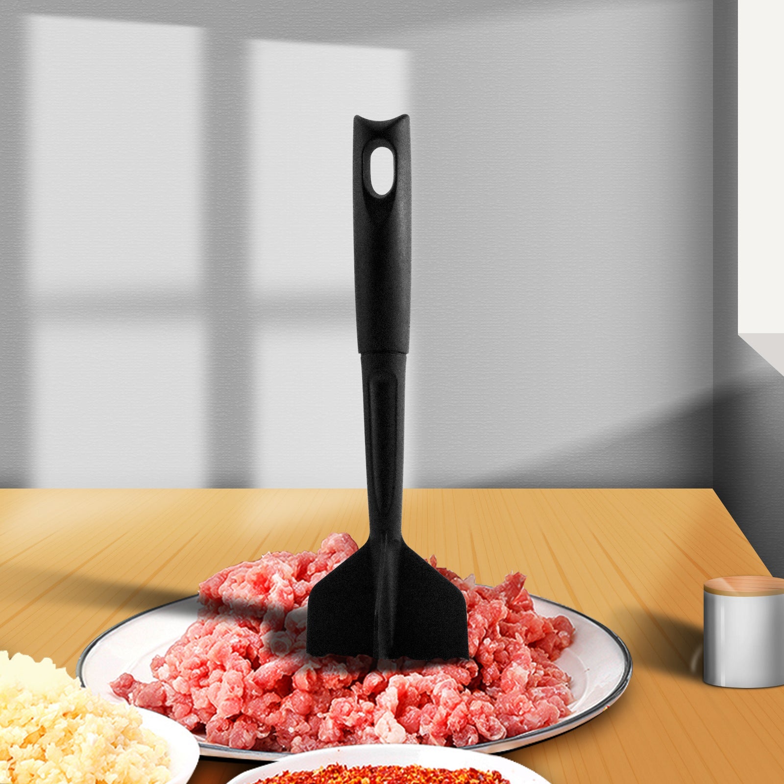 Meat Chopper Hamburger Chopper Premium Heat Resistant Masher And Smasher For Hamburger Meat Ground Beef Ground Turkey - Zambeel