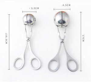 Meatball Maker Tool Clip Fish Meat Rice Ball Making Mold Tools Stainless Steel Meat Baller Tongs Kitchen Gadgets - Zambeel