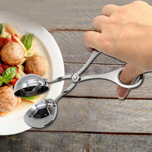 Meatball Maker Tool Clip Fish Meat Rice Ball Making Mold Tools Stainless Steel Meat Baller Tongs Kitchen Gadgets - Zambeel