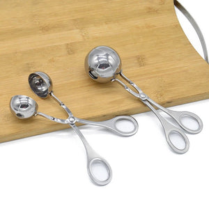Meatball Maker Tool Clip Fish Meat Rice Ball Making Mold Tools Stainless Steel Meat Baller Tongs Kitchen Gadgets - Zambeel