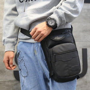Men Waterproof Nylon LegsBag Thigh Hip Bags Fanny Pack Fashion - Zambeel