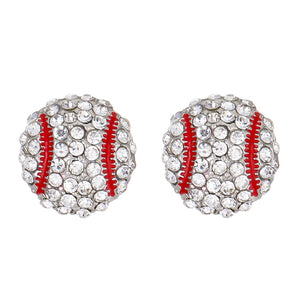 Men's And Women's European And American Style Creative Design Baseball Earrings Jewelry - Zambeel