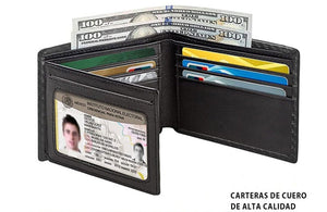 Men's Anti - magnetic Thin Wallet Special Carbon Fiber Dollar Multi Card Slot Wallet - Zambeel
