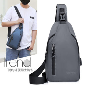 Men's Chest Bag Casual Backpack Sports Function Oblique Shoulder Fashion Tactical Single Crossbody - Zambeel