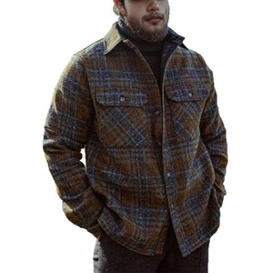 Mens Retro Casual Blazer With A Notch Lapel - Zambeel