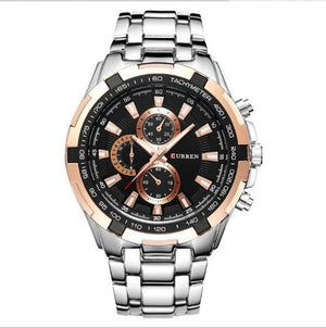 Men's Watch Business Steel Belt Quartz Watch - Zambeel