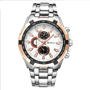 Men's Watch Business Steel Belt Quartz Watch - Zambeel