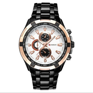 Men's Watch Business Steel Belt Quartz Watch - Zambeel