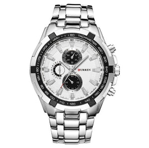 Men's Watch Business Steel Belt Quartz Watch - Zambeel