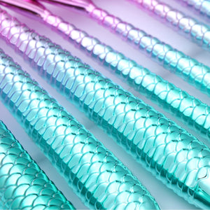 Mermaid Shaped Makeup Brushes - Zambeel