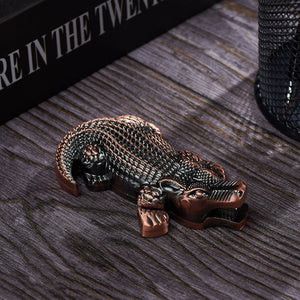 Metal Creative Lighter Personalized Butane Inflatable Lighter Crocodile Shaped Windproof Lighter Cigarette Accessories - Zambeel