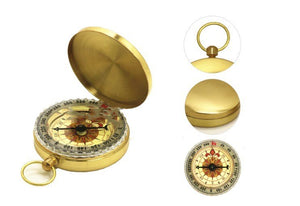 Metal Flip Compass Outdoor Compass Pocket Watch Copper Compass - Zambeel