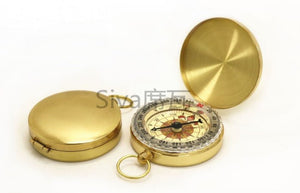 Metal Flip Compass Outdoor Compass Pocket Watch Copper Compass - Zambeel