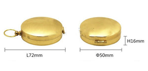 Metal Flip Compass Outdoor Compass Pocket Watch Copper Compass - Zambeel