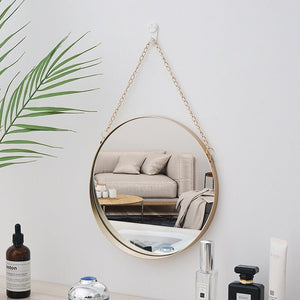 Metal Wrought Iron Bathroom Wall Mirror - Zambeel