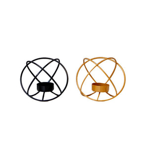 Metal Wrought Iron Candle Holder Creative Spherical Candle Holder - Zambeel