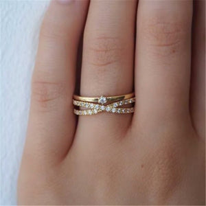 Micro - pave Zircon Crown Ring In Gold And Silver With An Adjustable Opening - Zambeel