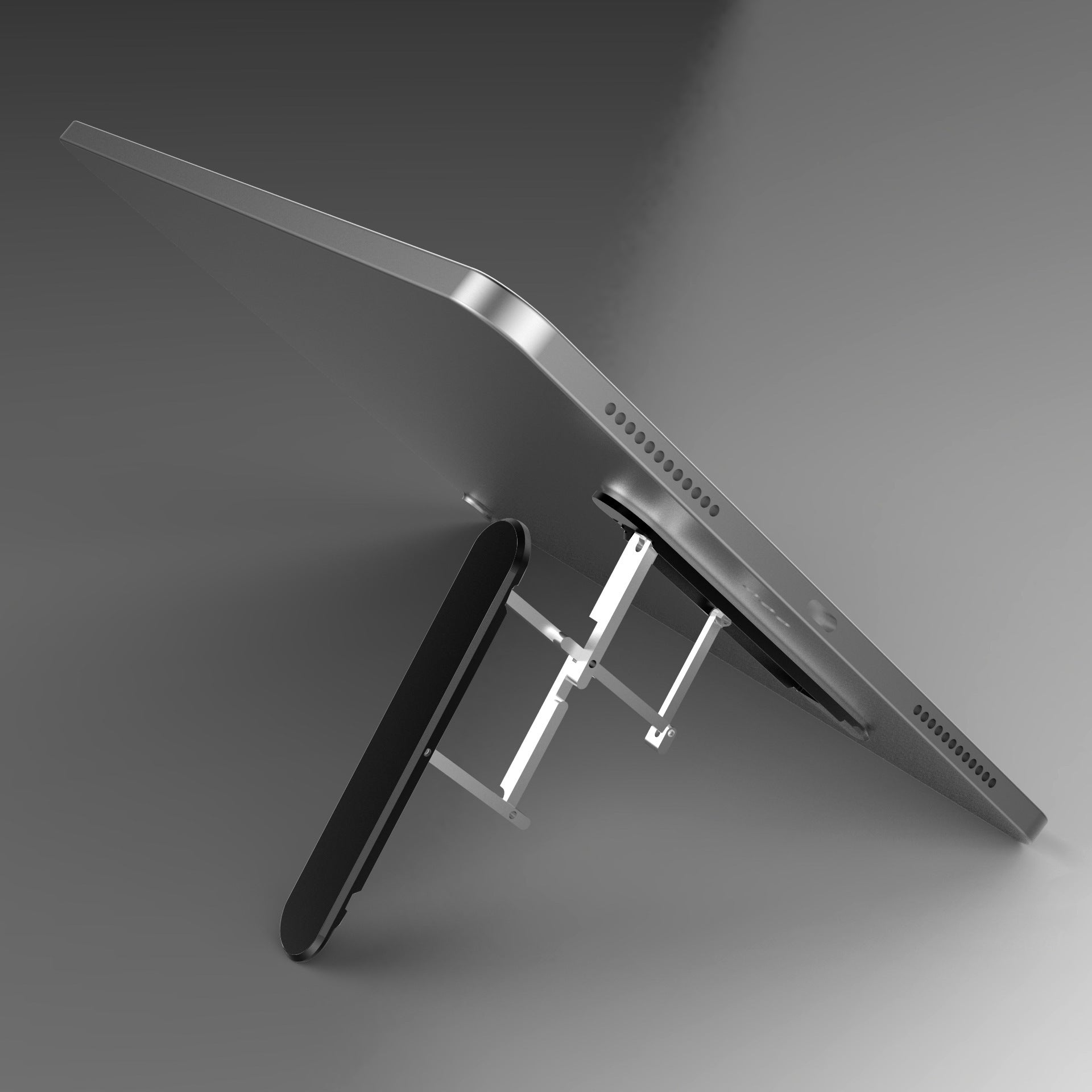 Mini Adjustable Foldable Tablet Support Stand for Playing Games Aluminum Alloy Steady Tablet Kickstand Anti - Slip Foldable - Zambeel