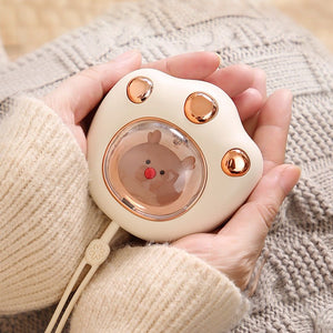 Mini Electric Hand Warmer Cat Paw Cute Claw Winter Heater Quick Heating USB Rechargeable Pocket Portable Small Mini Hands Warmer - Zambeel