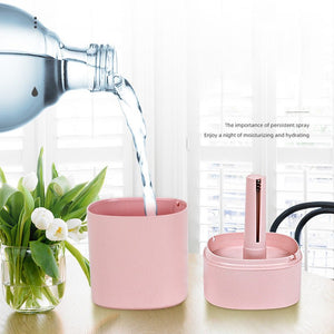 Mini Humidifier With LED Night Light, Cool Mist Humidifier, USB Personal Desktop Humidifier For Car Home Mini Mist Maker With Colorful Night USB Sprayer Essential Oil Diffuser Air Purifier - Zambeel