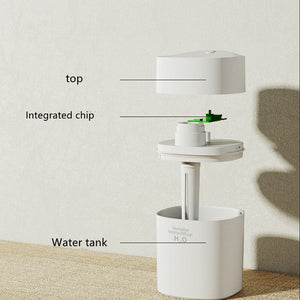 Mini Humidifier With LED Night Light, Cool Mist Humidifier, USB Personal Desktop Humidifier For Car Home Mini Mist Maker With Colorful Night USB Sprayer Essential Oil Diffuser Air Purifier - Zambeel