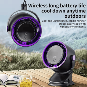 Mini LED Display Circulating Desk Fan - Zambeel