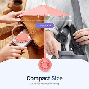 Mini Mobile Phone Anti - glare Motorcycle Umbrella - Zambeel