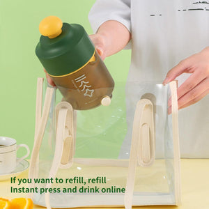 Mini Portable Manual Juicer Citrus Juicer Manual Lemon Squeezer Lime Orange Juicer Homemade DIY Fruit Orange Separating Juicer Fruit Separator Not Splash Semi - Transparent Non - electric Lemon Squeezer - Zambeel