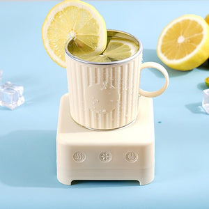 Mini Quick Cooling Cup Beer Beverage Rapid Refrigeration Ice Maker Machine Cold Drink Heating Home Dormitory Food Grade 400ml Kitchen Gadgets - Zambeel