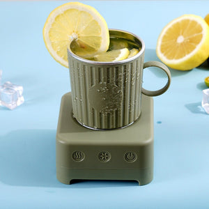 Mini Quick Cooling Cup Beer Beverage Rapid Refrigeration Ice Maker Machine Cold Drink Heating Home Dormitory Food Grade 400ml Kitchen Gadgets - Zambeel