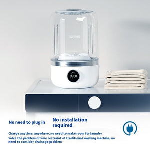 Mini Rechargeable Washing Machine Underwear Travel Portable - Zambeel