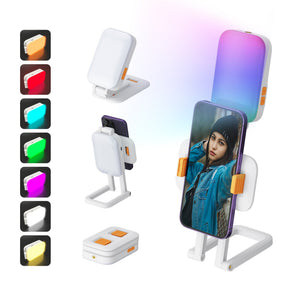 Mini RGB Fill Light Portable Phone Holder - Zambeel