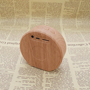 Mini Wood Bluetooth Speaker Portable Outdoor Wireless Support AUX TF - Zambeel