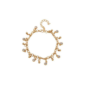 Minimalist Diamond Studded Tassel Bracelet - Zambeel