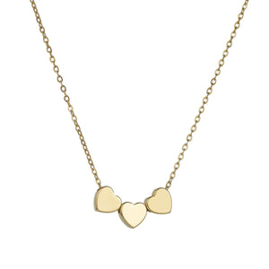 Minimalist Sleek Stainless Steel Pierced Heart Necklace With A Niche Designer Aesthetic For Women - Zambeel