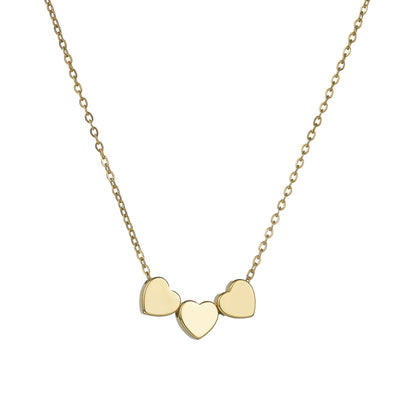 Minimalist Sleek Stainless Steel Pierced Heart Necklace With A Niche Designer Aesthetic For Women - Zambeel