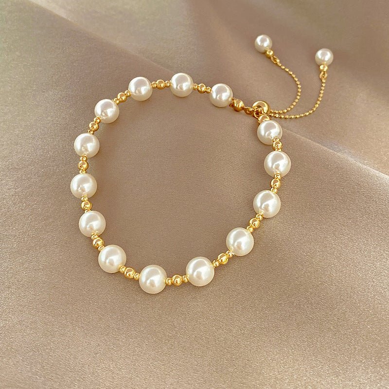 Minority Simple Affordable Luxury Fashion Bracelet Temperament Internet Influencer Pearl Bracelet Design Sense - Zambeel