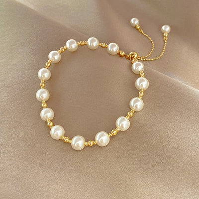 Minority Simple Affordable Luxury Fashion Bracelet Temperament Internet Influencer Pearl Bracelet Design Sense - Zambeel
