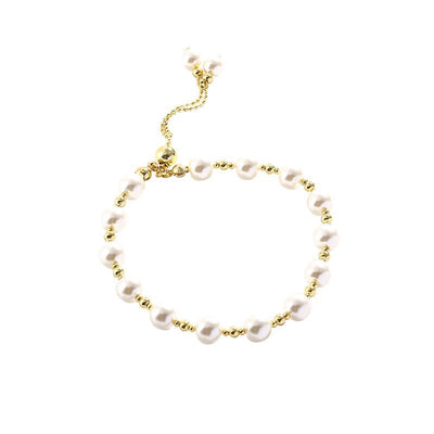 Minority Simple Affordable Luxury Fashion Bracelet Temperament Internet Influencer Pearl Bracelet Design Sense - Zambeel