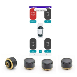 Mobile Phone Display On Car Bluetooth Tire Pressure Monitor - Zambeel