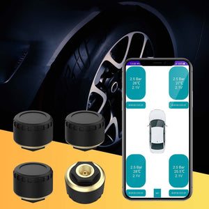 Mobile Phone Display On Car Bluetooth Tire Pressure Monitor - Zambeel