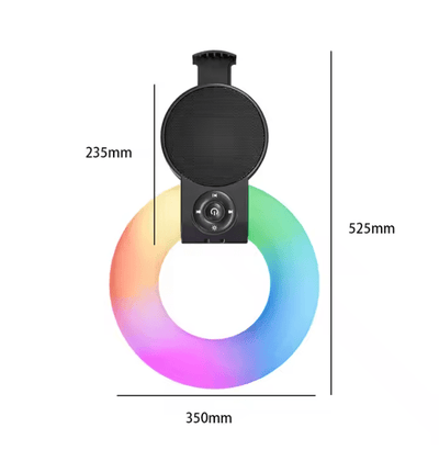 Mobile Phone Holder + Speaker with Fill - Light Ring - Zambeel