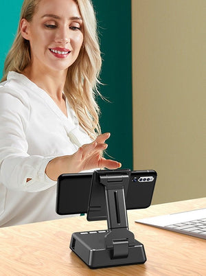 Mobile Phone Smart Broadcaster Stand Wireless Bluetooth Speaker Device HD Mic Strong Sound Field For Live Broadcast Desk Holder - Zambeel