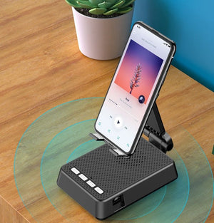 Mobile Phone Smart Broadcaster Stand Wireless Bluetooth Speaker Device HD Mic Strong Sound Field For Live Broadcast Desk Holder - Zambeel