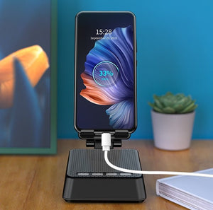 Mobile Phone Smart Broadcaster Stand Wireless Bluetooth Speaker Device HD Mic Strong Sound Field For Live Broadcast Desk Holder - Zambeel
